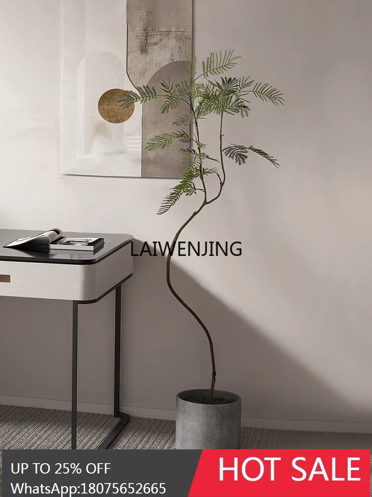 Simulated green plants Large light luxury bionic fake plants Indoor living room decoration Floor-to-ceiling potted plantornament
