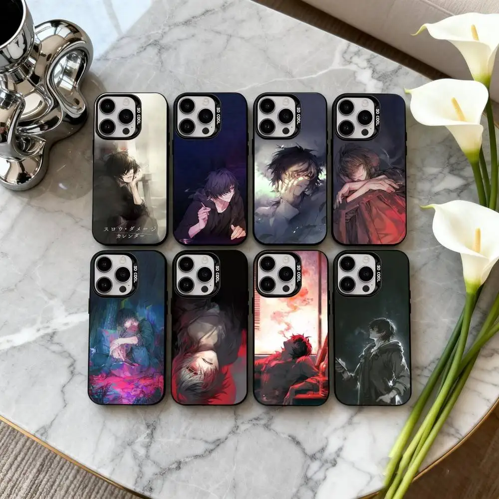 

T-Towa-A S-Slow D-Damage-E Phone Case For iPhone17,16,15,14,13,12,11 Plus,Pro Max Black Candy silver phone case