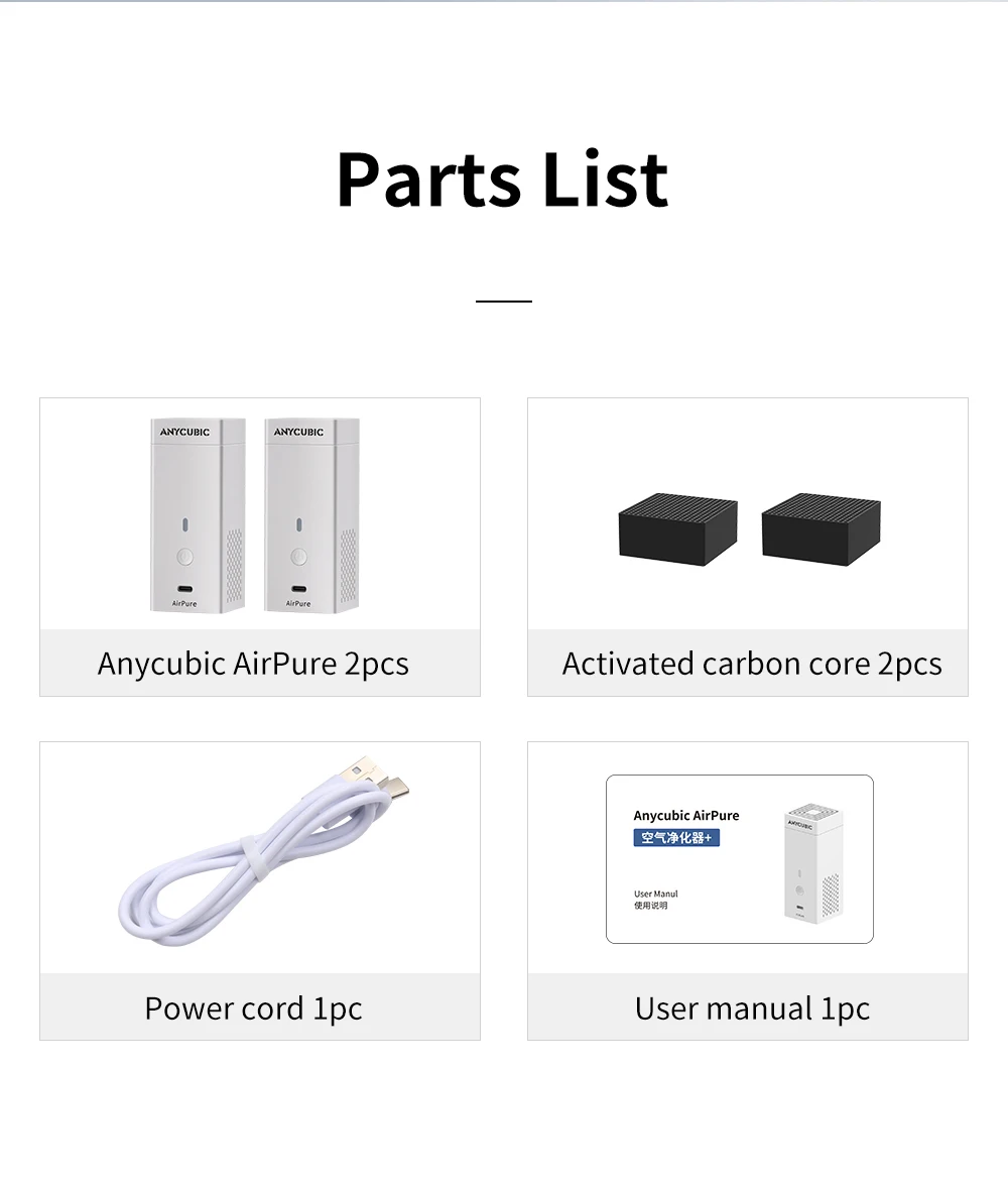 ANYCUBIC 3D-Drucker-Ersatzteile, Luftreiniger, 2 Stück/Set, Zubehör für 3D-Drucker der Photon-Serie, Photon LCD 3D-Drucker. – Detail 11