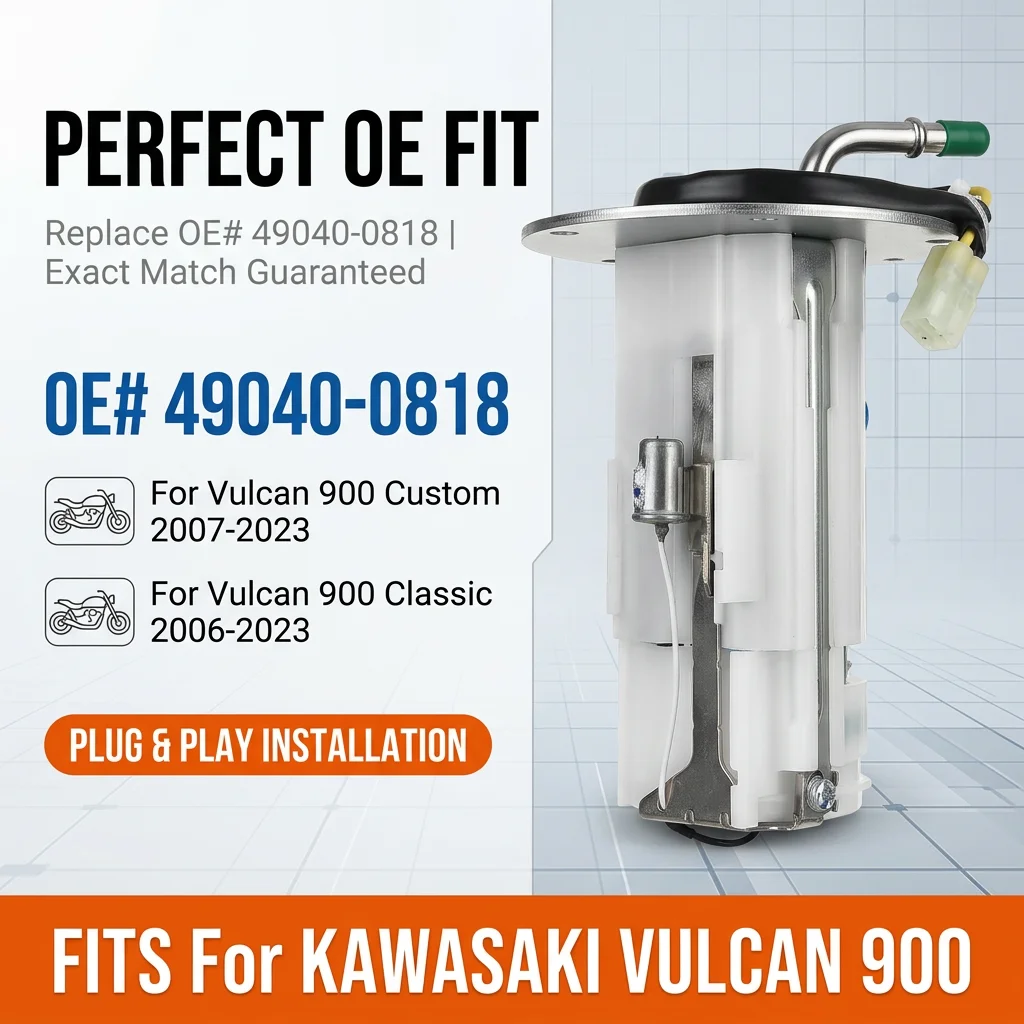 49040-0818 Motorcycle Fuel Pump For Kawasaki Vulcan 900 Custom / Classic NEW Air Intake & Fuel Delivery Accessories
