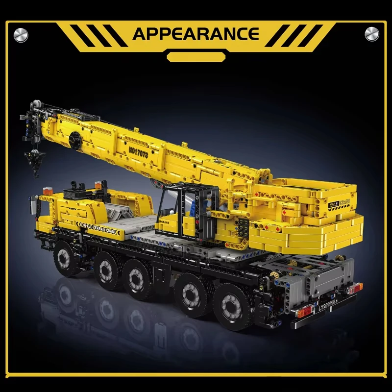 Technical Car Crane APP Remote Control 13107 Moter Power Truck Bricks Motorized Mobile Crane Building Blocks Toys For Kids Gifts