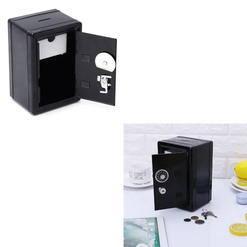

Новая безопасная безопасность металлической денежной банк депозит депозит сберегательный сберегательный ящик 2 ключи