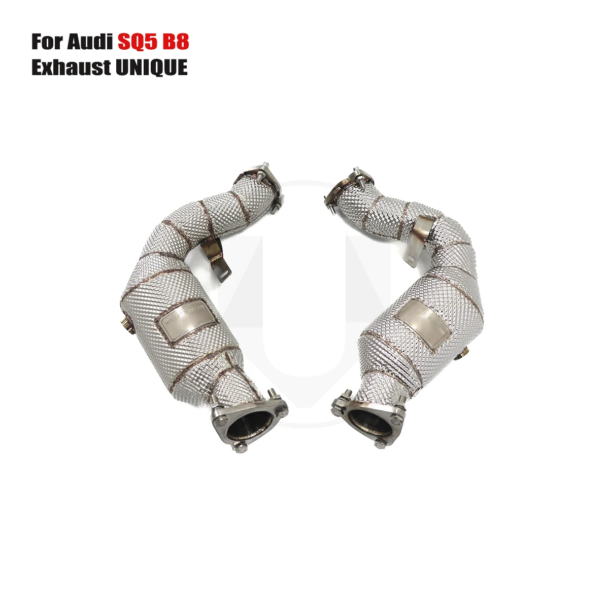 

UNIQUE Designs 2010-2016 Audi Q5 SQ5 B8 3.0T sports with heat shield metal catalytic ss304 exhaust downpipe