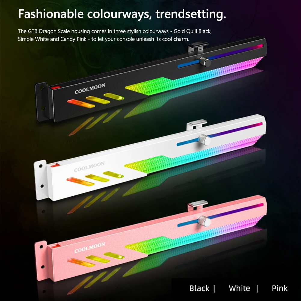 COOLMOON GT8 Horizontal GPU Support with Aluminum Alloy Shell Slide Adjustment