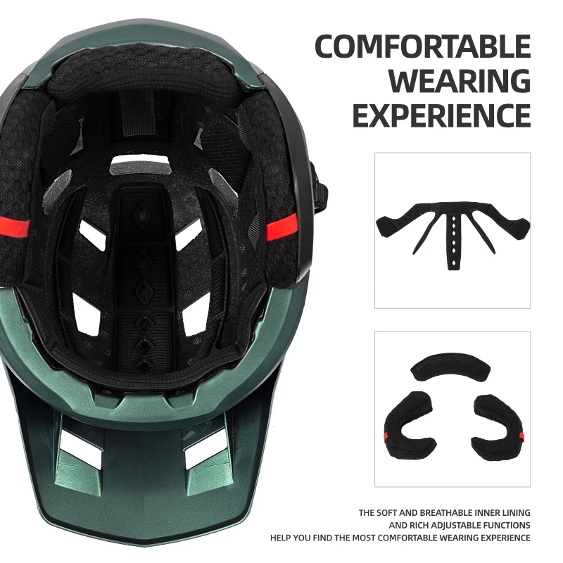 BATFOX New 3/4 bicycle helmet mtb Half Helmet Mountain Bike Race Integrated Ear Protection Off-Road cycling Helmet BMX Armor