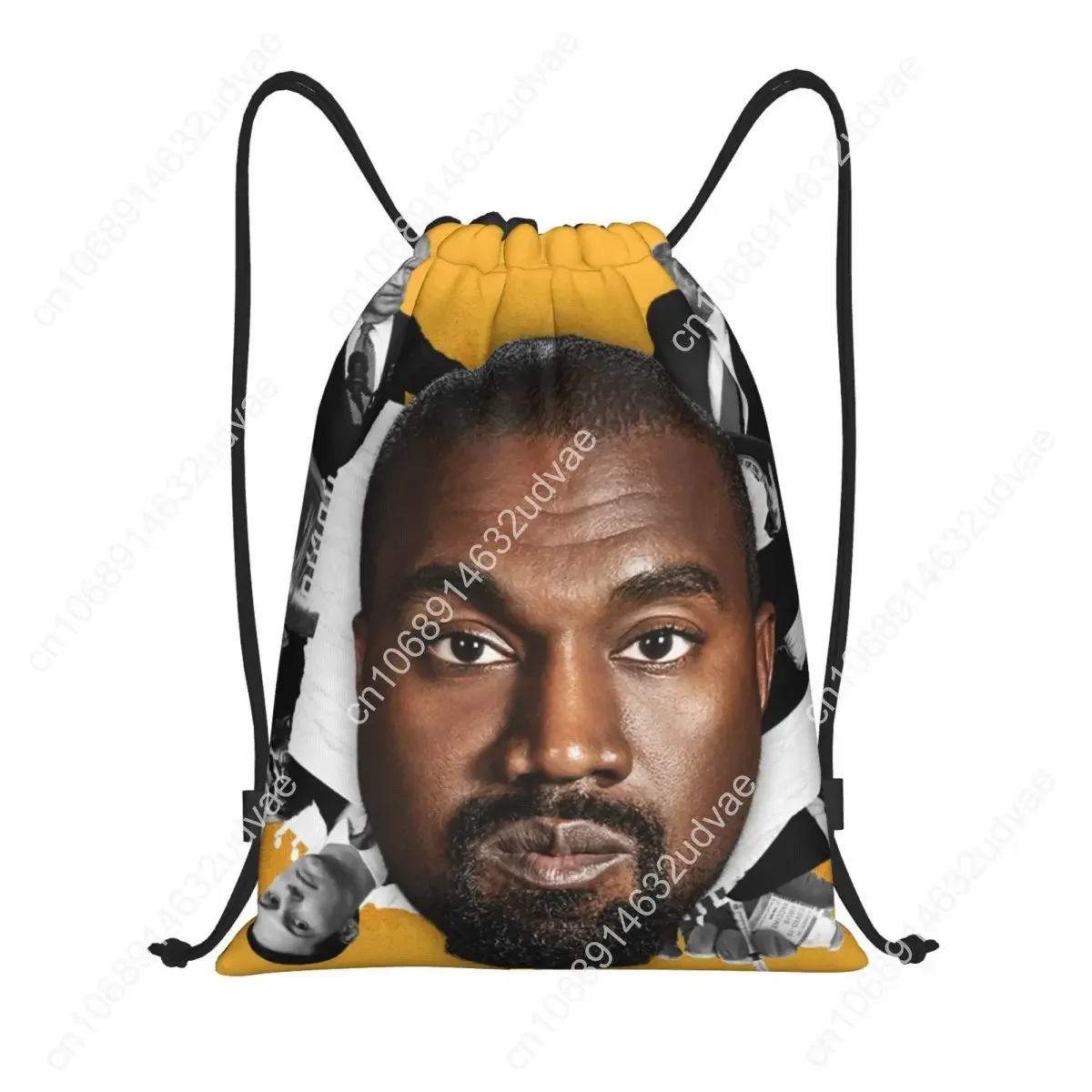 Personalized Gym Backpack for Men Women Kanye West Meme Proximity Wstring Funny Sports Bag, Music Producer
