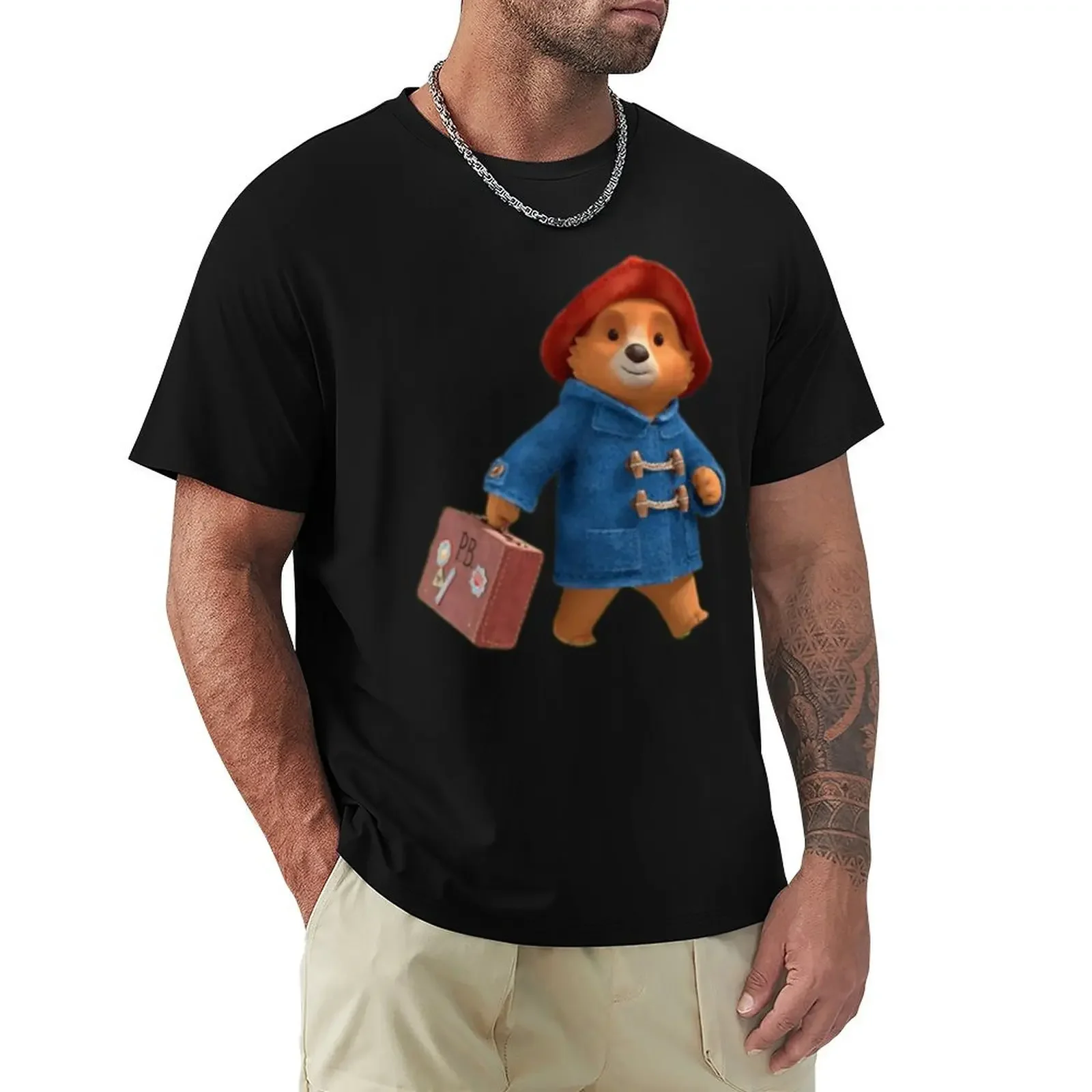 paddington bear (5) T-shirt aesthetic clothes heavyweights plus size tops men t shirt