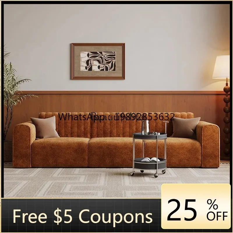FF Medieval style retro module sofa fabric sofa wabi-sabi wind living room beauty salon Nordic leisure sofa