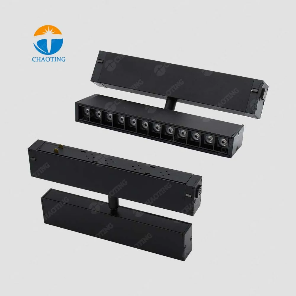 

Adjustable Commercial LED Track Light Modern Magnetic Rail System Tuya Smart WiFi Control Surface Recessed Hang Grille Spotlight