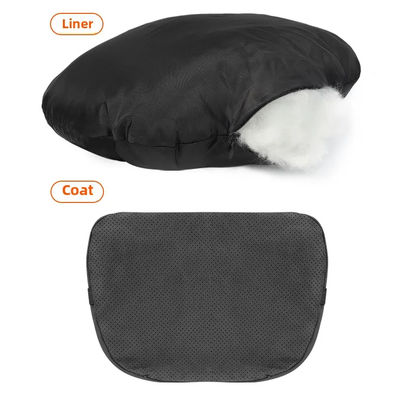 Double-Sided Car Seat Cushion（Suede + Plush Fleece） - Headrest & Lumbar Support, All Vehicles Compatible, Luxury Comfort for Lon - Image 4