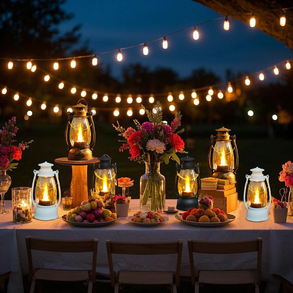 

6 шт. 9-дюймовый винтажный лошадь, мигающий светодиодный светильник для свечей, подходит для украшения дня рождения и свадьбы