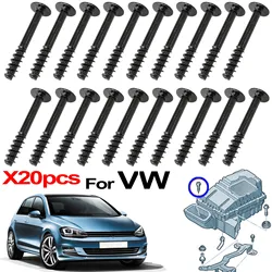 20X For VW Passat POLO Scirocco Sharan Tiguan Touran T-roc Up Air Filter Cleaner Intake Box Housing Lid Screw Retainer WHT002087