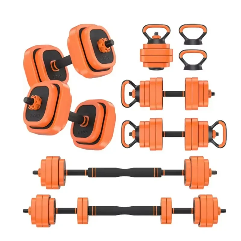 Heavy Duty Adjustable Dumbbell Kit Dumbbell + Barbell + Kettlebell Home Workout Training Equipment New Arrival