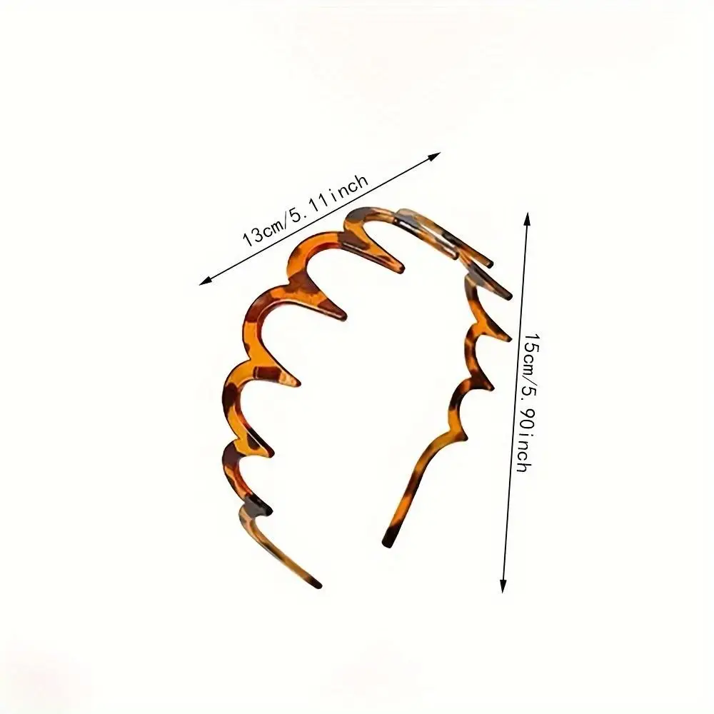 Women's Summer Wave Hair Band:Everyday Versatile-High Top Design-Tooth Comb|Retro Style-Elegant  Wave Hair Band·Non-Slip Design