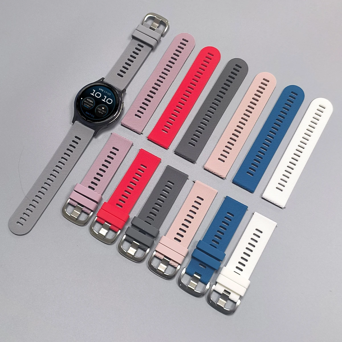 20/22mm Silikonarmband für Garmin D2 Air X15 Uhrenband Venu 4 3 Sq2/Forerunner 570 265 255 245 165/Vivoactive 6 5 4 3 Armband
