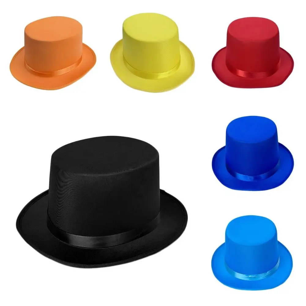Fashion Multi Occasion Wear Magicians Hat Multicolor Magician Costume Jazz Hat Lightweight Party Costume Cap Party