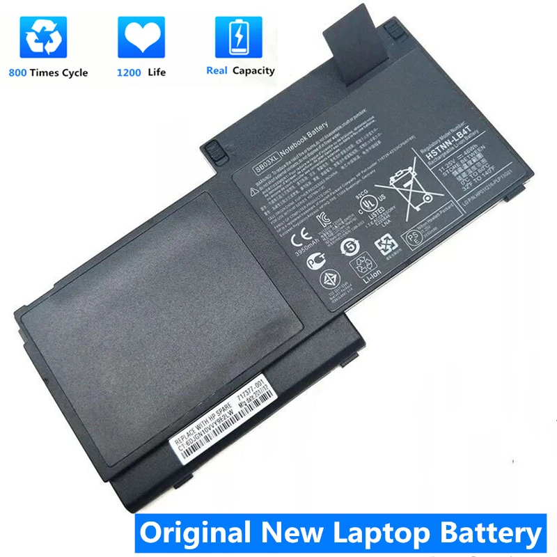 

CSMHY New SB03XL Battery For HP EliteBook 820 G1 E7U25AA E7U25ET HSTNN-LB4T 716726-1C1 716726-421 717378-001 11.1V 46WH