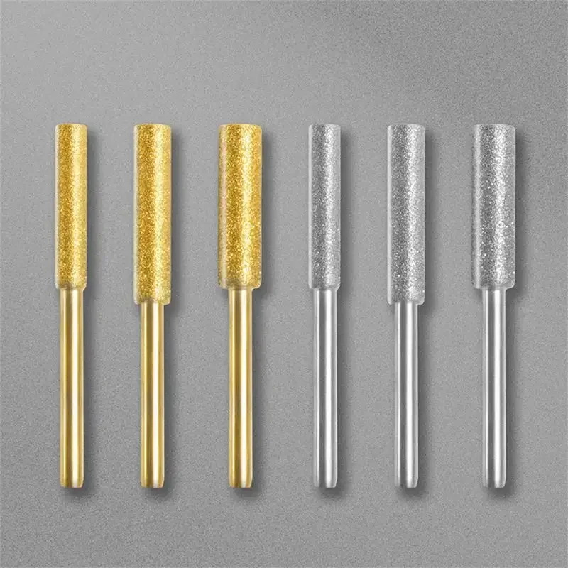 Diamond Chainsaw Sharpener Burr 4/4.8/5.5mm Grinder Chain Saw Drill Bits Saw Sharpening Carving Grinding Tools
