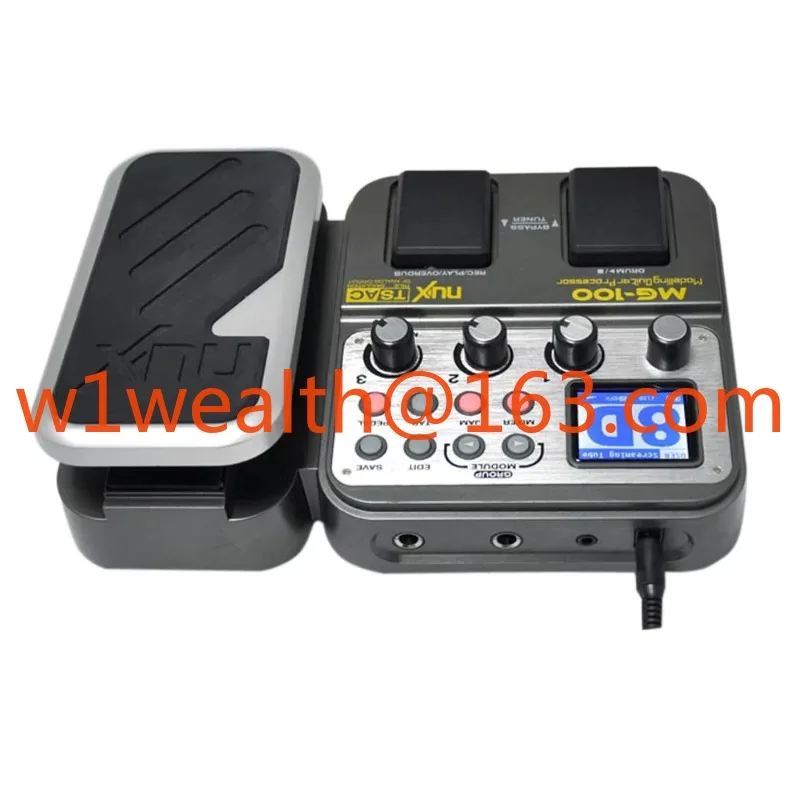 NUX MG-100 Procesador de efectos de guitarra 24 Amplificador clásico, pedal de distorsión y pedal de guitarra modelo acústico