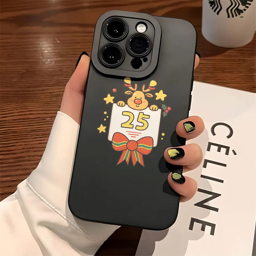 엔젤 아이 매트 TPU 소프트 폰 케이스, 아이폰 17부터 11 프로 맥스까지 360도 보호 기능 호환