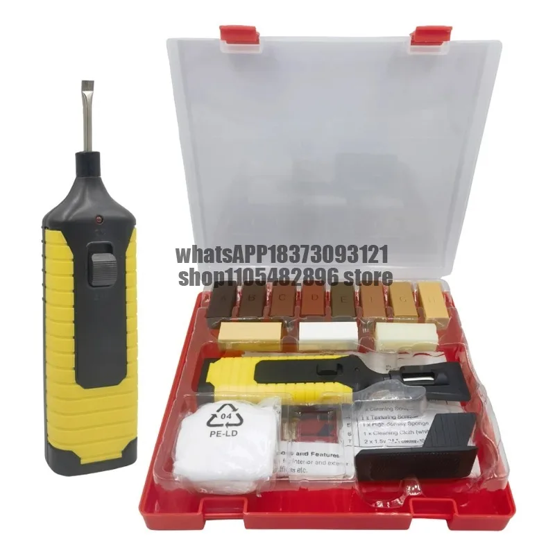 New Laminate Tile Floor Repair Kit Wax System Worktop Chips Scratches Mending Repairing Tool 11 Wax Block Colors