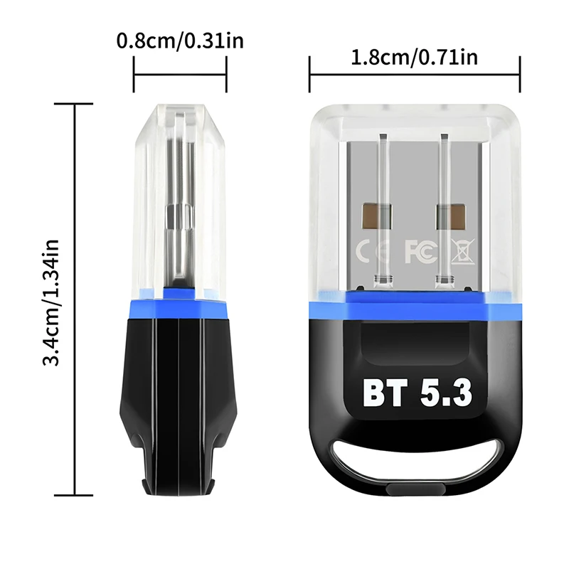 Adattatore Bluetooth ricevitore Bluetooth Usb Bluetooth per PC Bluetooth 5.3 Adpatador