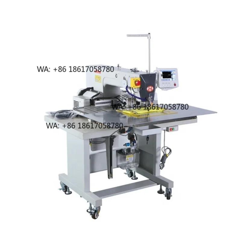 HUAMEI New Style Flat-Bed Single Needle Sewing Machine Heavy  Programmable with Lifting Strap Ropes Core Includes Engine