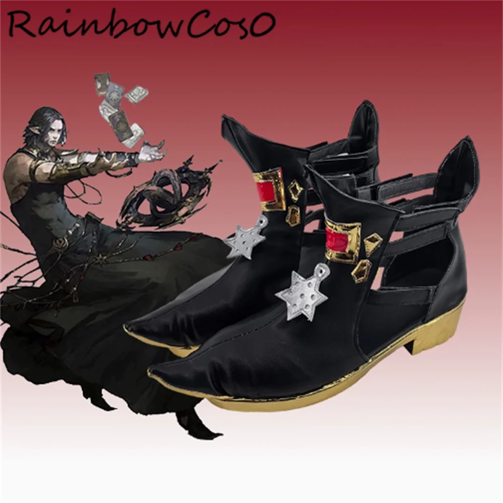 Urianger Augurelt  FINAL FANTASY XIV:A Realm Reborn Cosplay Shoes Boots Game Anime Party Halloween RainbowCos0 W4800