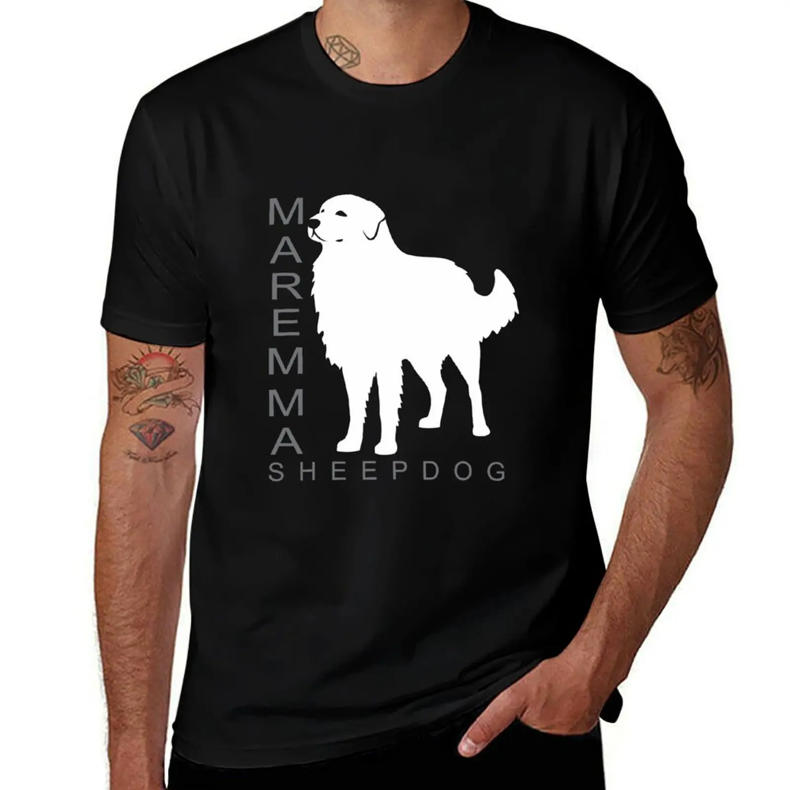 Maremma Sheepdog | NickerStickers? on Redbubble T-Shirt Minimalist Plain Crew Neck T-Shirt