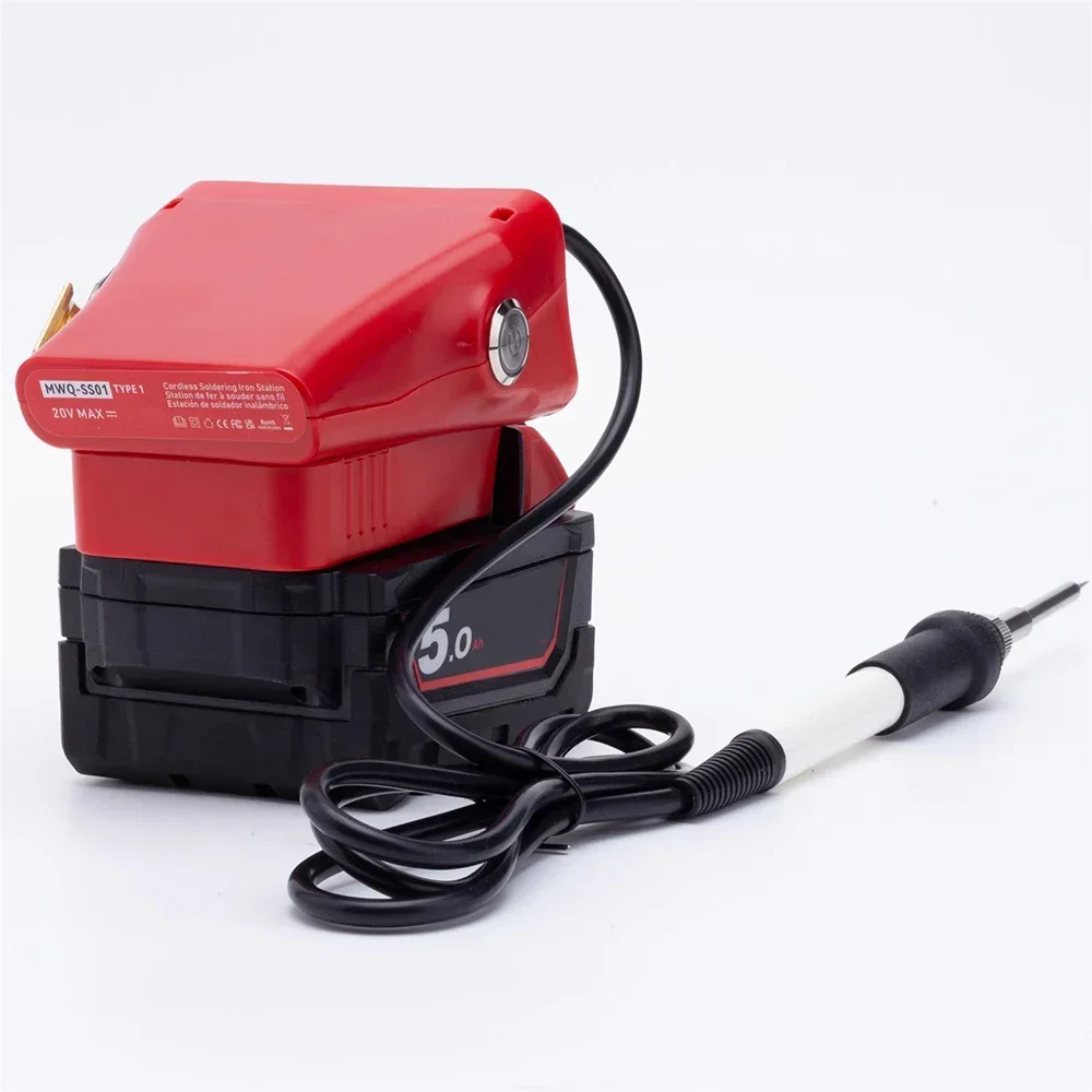 Stazione di saldatura a batteria OLED T12 Saldatura elettrica per saldatore a batteria al litio Milwaukee 18V fai da te (NO batteria)