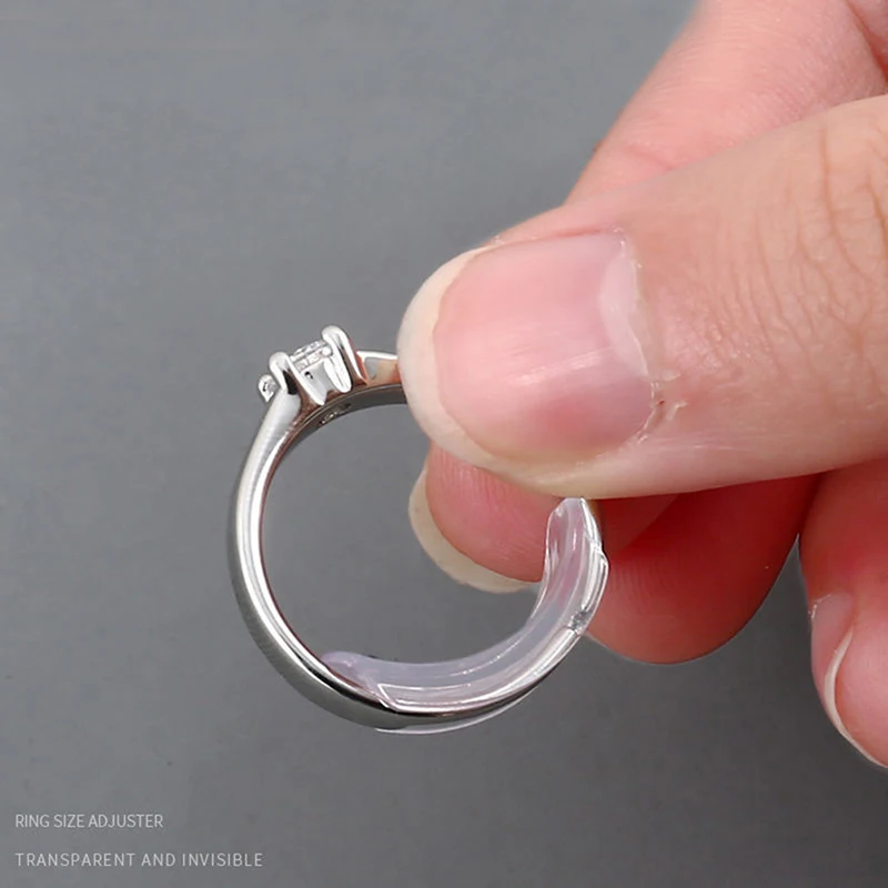 8 Sizes Invisible Clear Ring Size Adjuster Resizer Loose Rings Reducer Ring Sizer Fit Any Rings Jewelry Tools - view 3