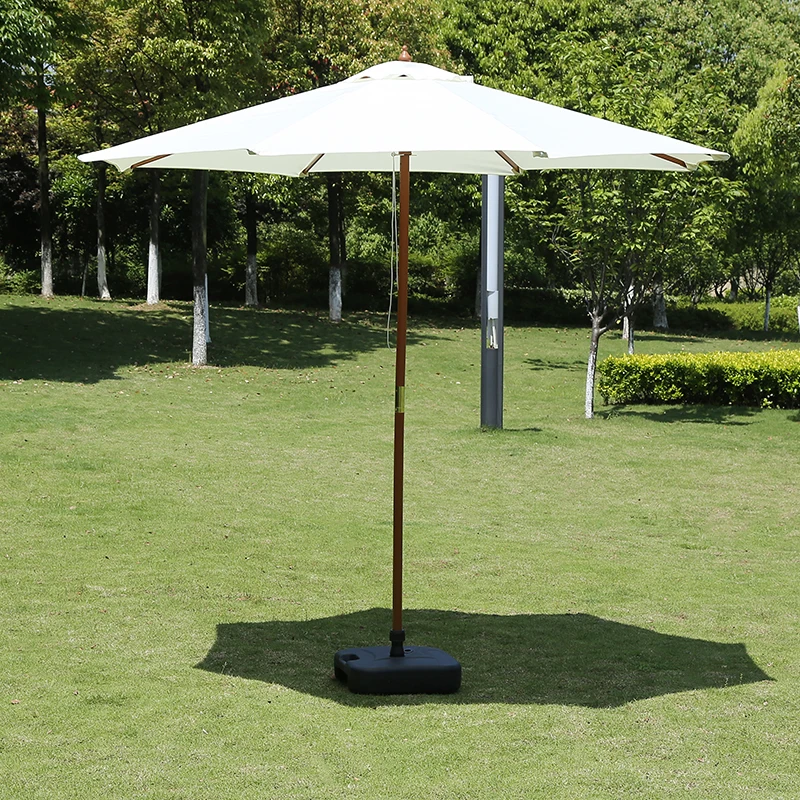 

Outdoor leisure wooden pole umbrella parasol, folding stall umbrella, large sun umbrella, sunscreen courtyard beach umbrella,