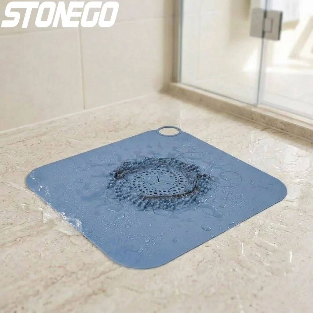 Silicone Anti-clogging Hair Catcher Shower Drain Cover Sink Filter Screen Bathroom Kitchen Protector