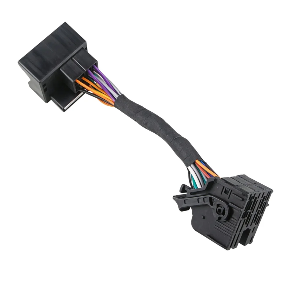 Car Power Wiring Harness with Reverse Camera RCA Video Cable For Peugeot New 308 / 308S / 408 High Trim RCC Radio