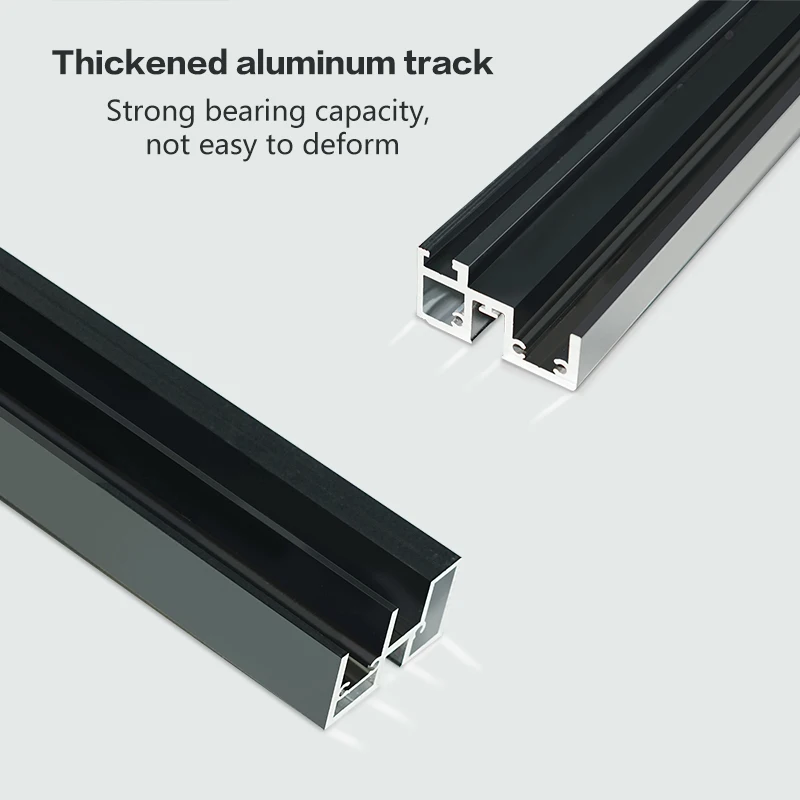 Summit porta fantasma deslizante inteligente com controle remoto elétrico com pista oculta e levitação magnética para portas de madeira e vidro