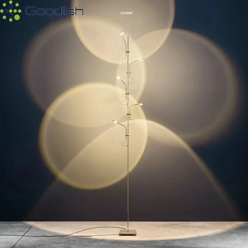 Modern Simplicity Multi-head and Shadow Dawn Sunset LED Floor Lamps Art Indoor Lights for Living Room Home Decoration Chandelier