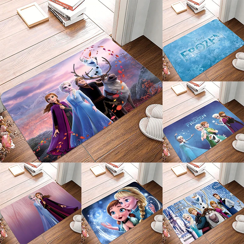 

MINISO Disney Frozen Коврик для двери Кухонный напольный коврик Нескользящий коврик для машинной стирки Гостиная Пральня и декор для ванной комнаты Ковер