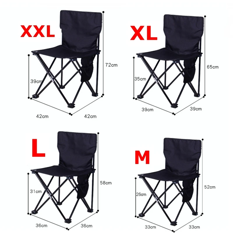 New Outdoor Tourist Ultralight Superhard Metal Folding Camping Chair Portable Bench Stool Fishing Chair Hiking Picnic Seat Chair