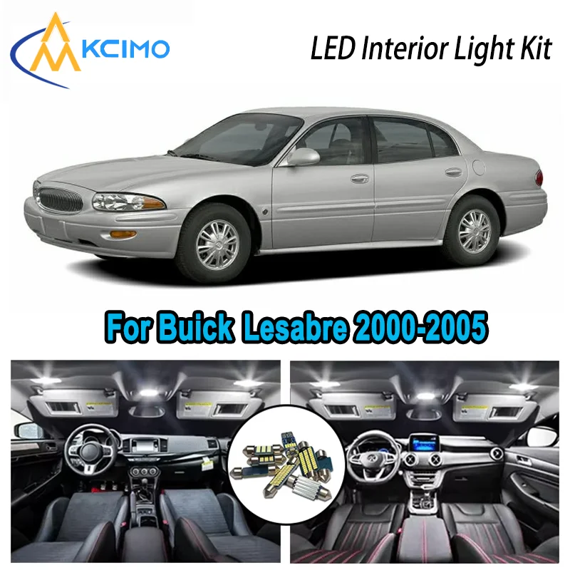 

For Buick Lesabre 2000-2005 2001 2002 2003 Premium Bright LED Interior Dome Map Trunk Light Kit Car Led Lamps Canbus No Error