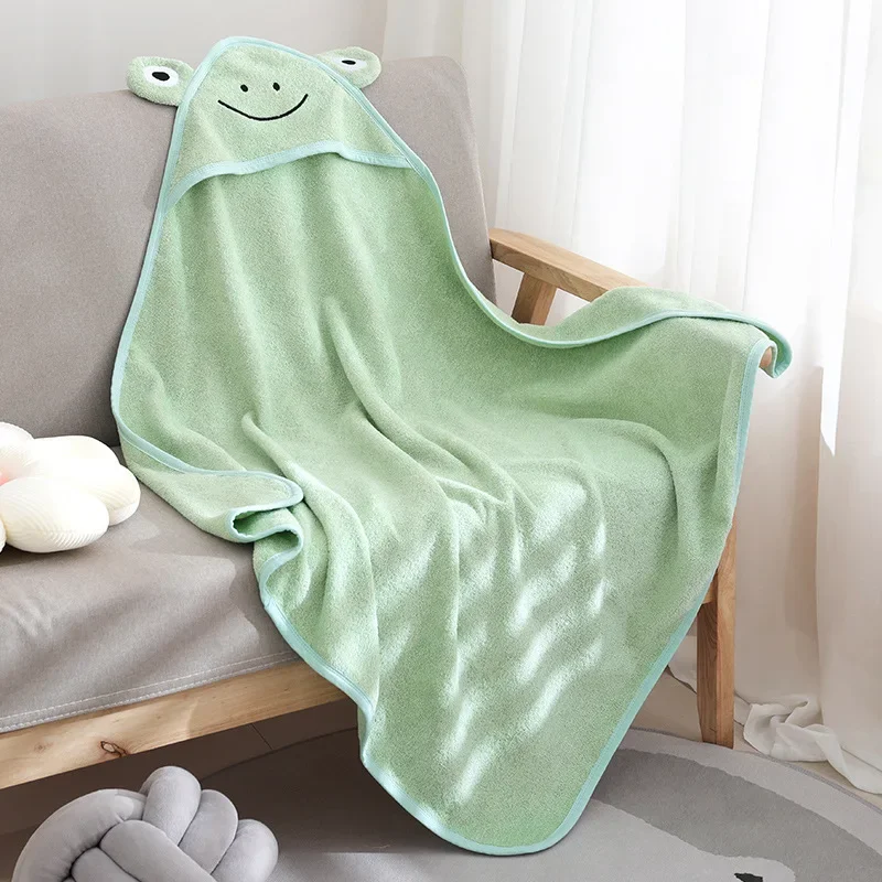 Cape de bain brodée personnalisée pour bébé, nom personnalisé, serviette de bain pour enfants, Everak, lieu à séchage rapide, robe en velours, cape