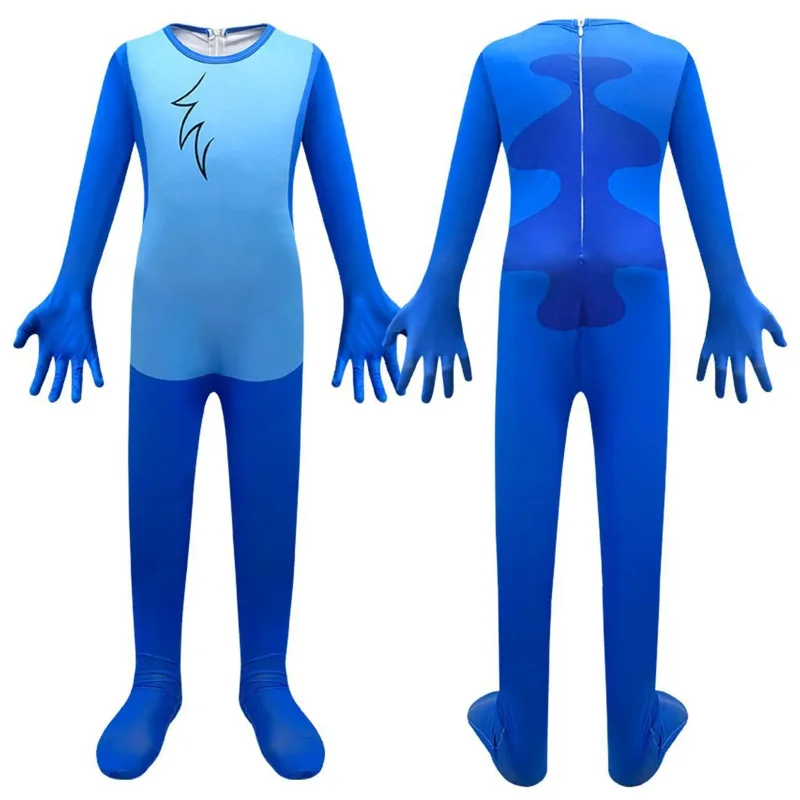 بذلة غريبة مع قناع ، زي كوالا الأزرق لصبي وفتاة