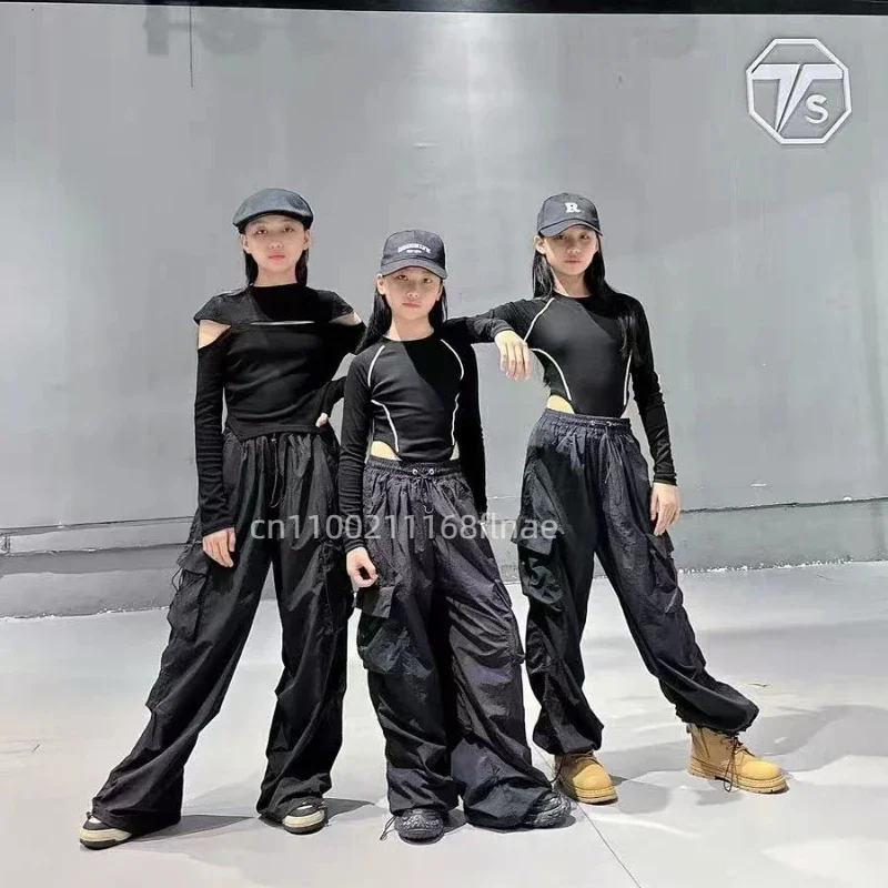 Girls' Jazz Dance Costumes, Autumn and Winter Girl Group Dance Performance Costumes, Children's Model Runway Sets, Trendy