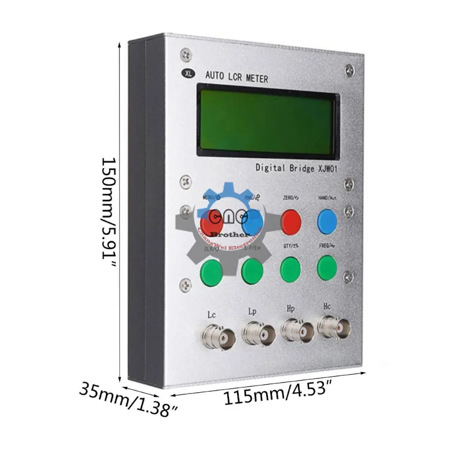 XJW01 jembatan digital 0.3% LCR penguji hambatan, induktansi, kapasitansi, ESR, produk jadi