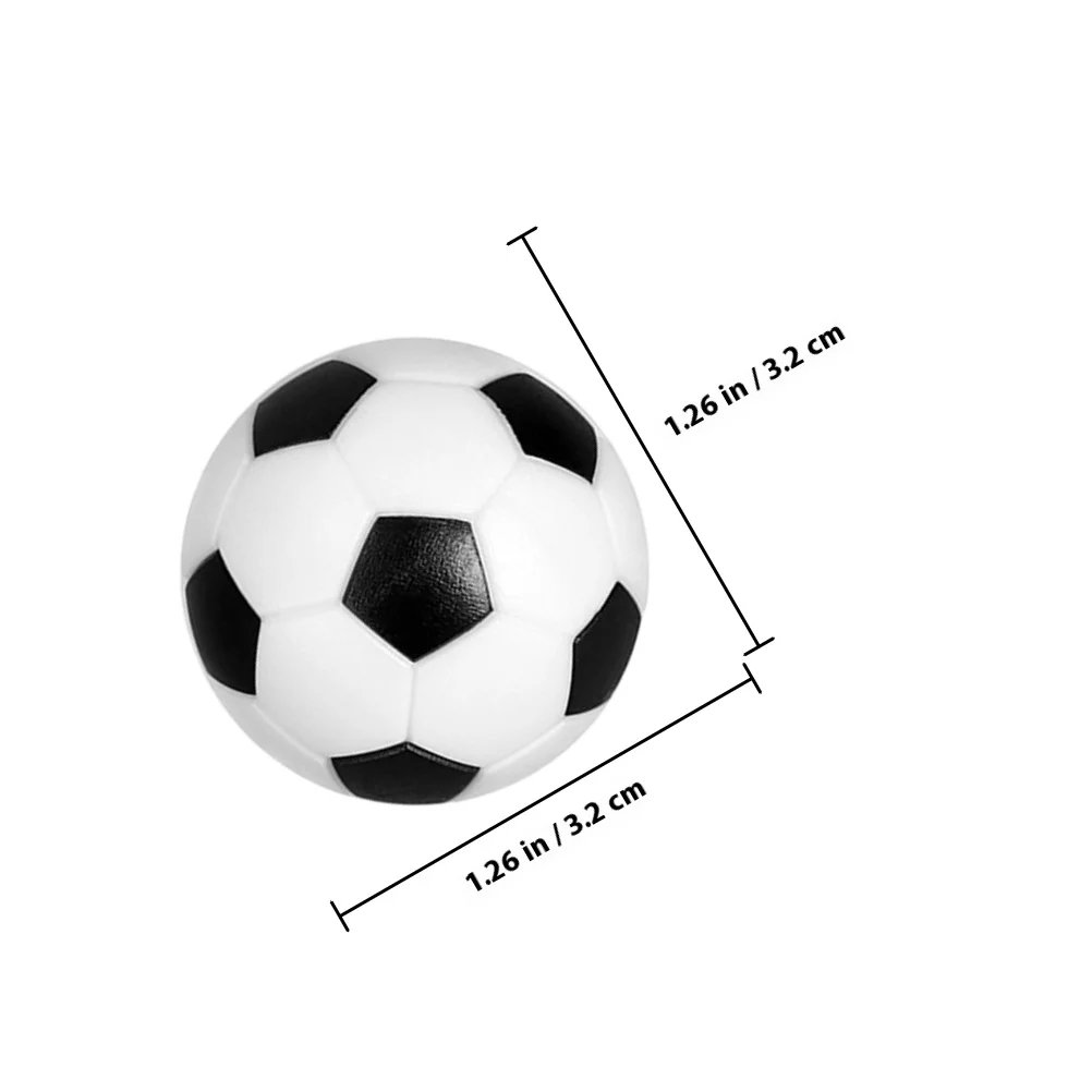 20 قطعة من كرات كرة القدم للطاولة، بدائل كرة القدم اللامعة والمتينة لاستبدال آلة الطاولة، ديكور المشروع الفني