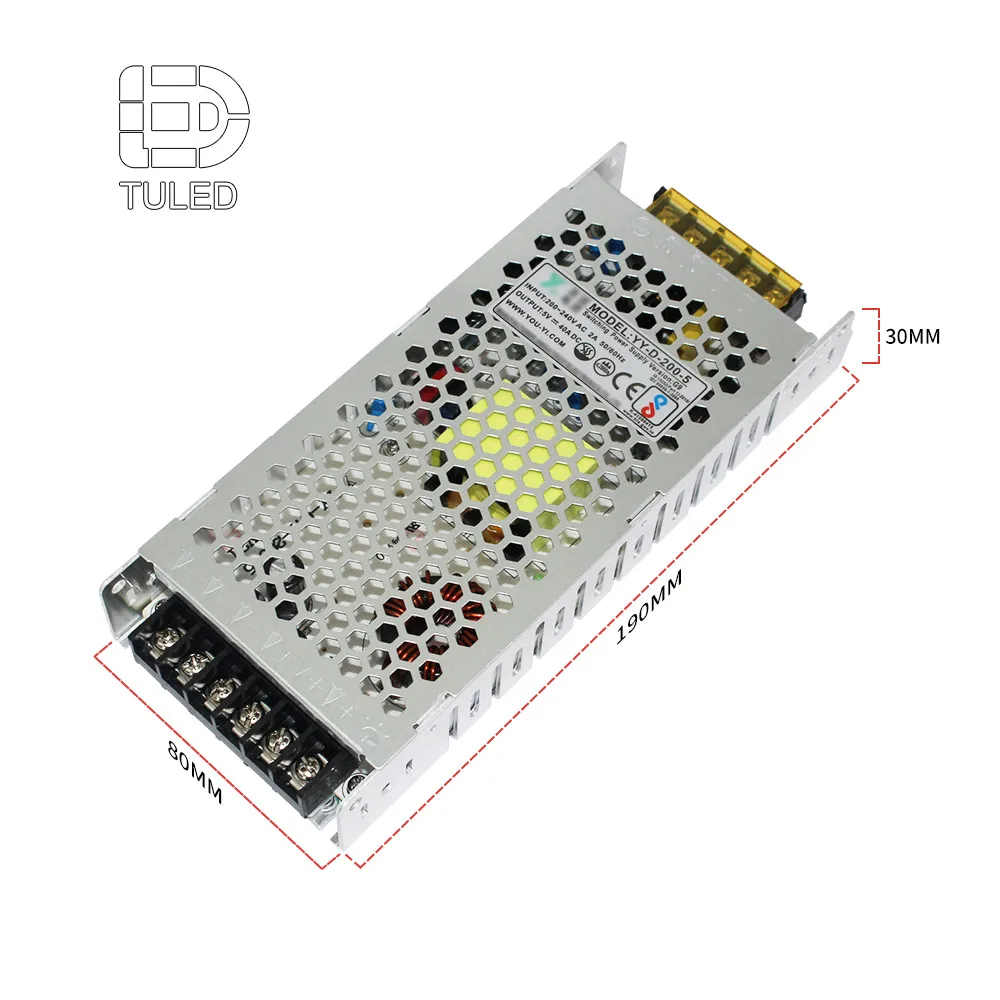 Friendship Power Supply 110/220V YY-D-200-5V-40A Switching Power Supply For LED Advertising Screen