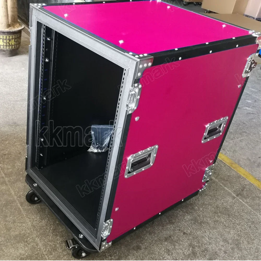 Colorful Shockproof 16U Rack Mount Flight Road Case