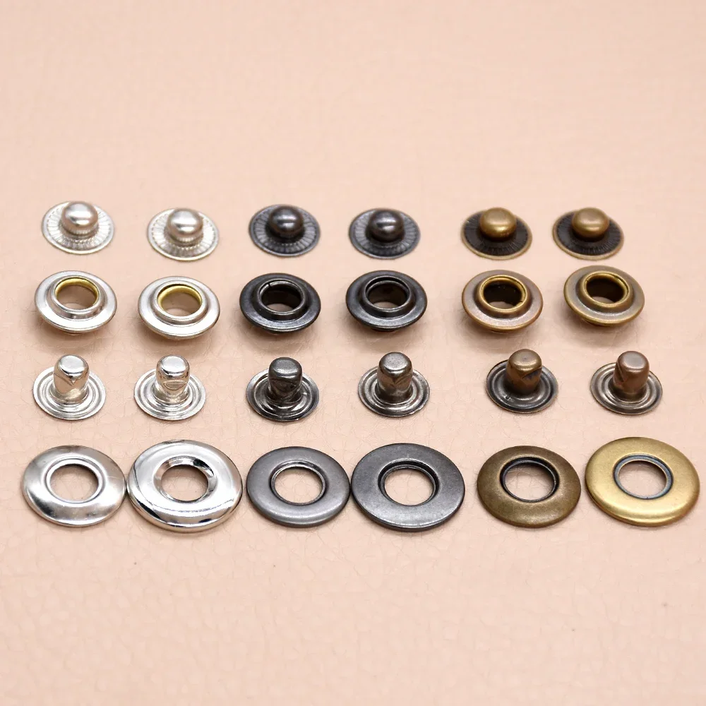 60sets(4pcs 1set) button.brass drobnost rivet. kov spona combination.clothing & accessories. šicí repair.metal buttons.