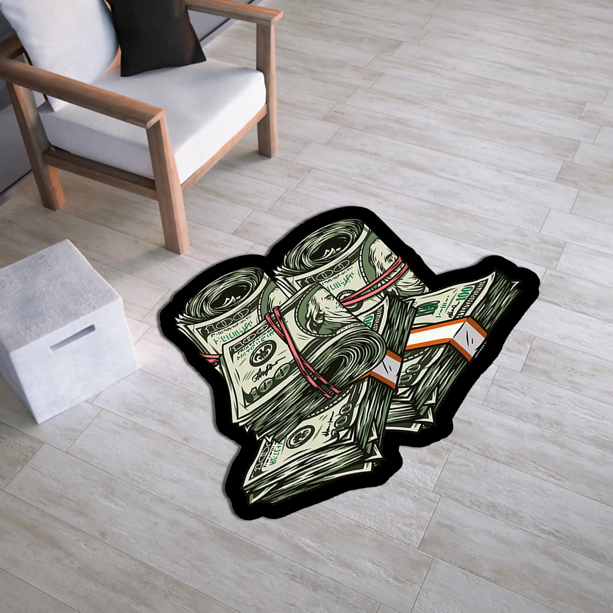 

Money Rug Banknote Rug Dollar Rug Area Rug Iconic Rug Modern Rug Popular Rug Home Decor Young Room Rug Living Room Rug