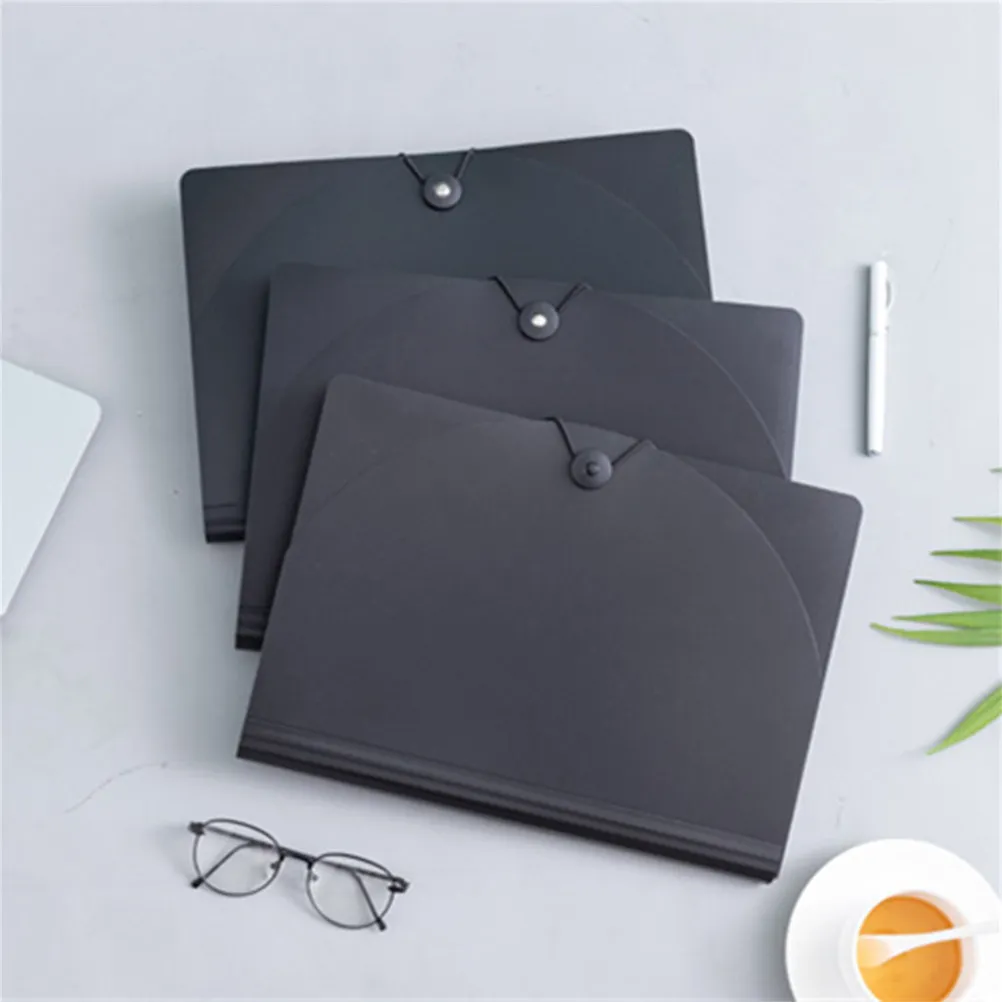 

Portable Accordion File Organizer Plastic Document Pouch for Office School Home Use Keep Papers Neat and Tidy Document Bag