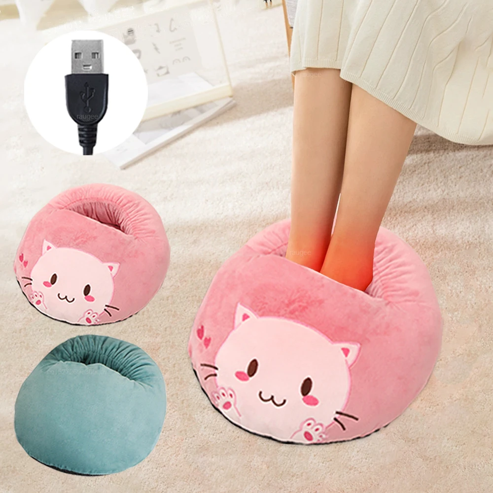 

Грелка для ног USB-нагреватель для ног Термальный USB-нагреватель для ног Мягкий плюшевый теплый чехол для ног Электрический обогреватель для ног для дома, спальни